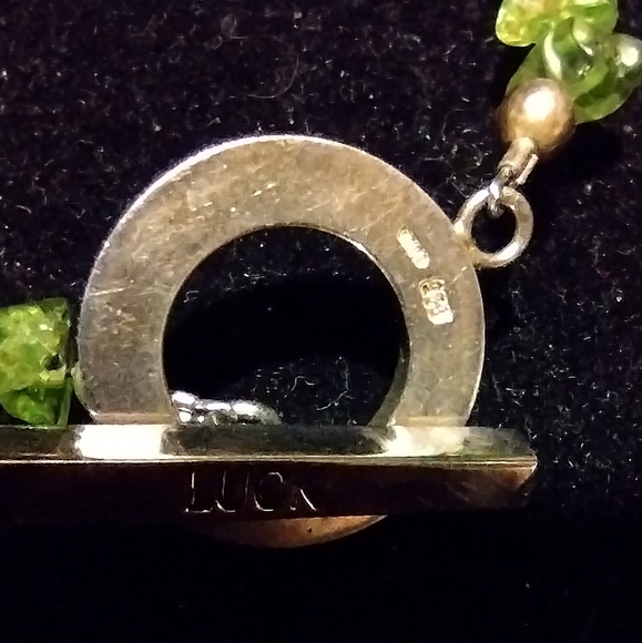 Authentic peridot and sterling Luck brand bracelet - Picture 3 of 16